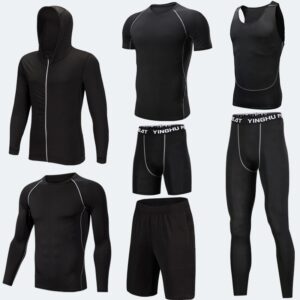 Workout Clothes Men 7pcs Compression Set